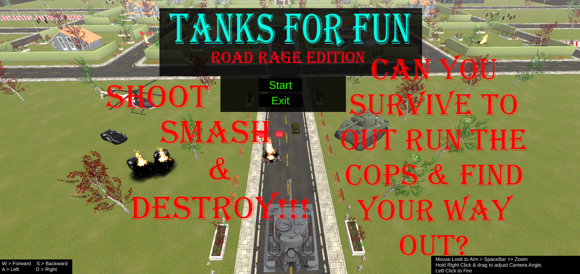 Tanks For Fun Start Menu